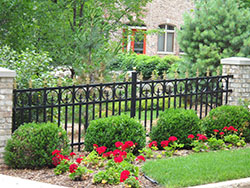 Ornamental Black Iron Fence